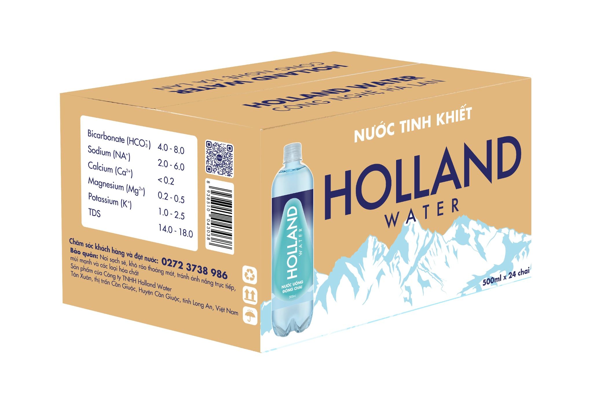  Nước tinh khiết Holland Water 500ML 