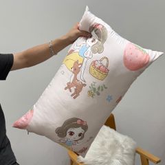 Ruột Gối Bông Đậu Cotton Đũi của nhà MARK HOME size 48*74cm công chúa Bạch Tuyết