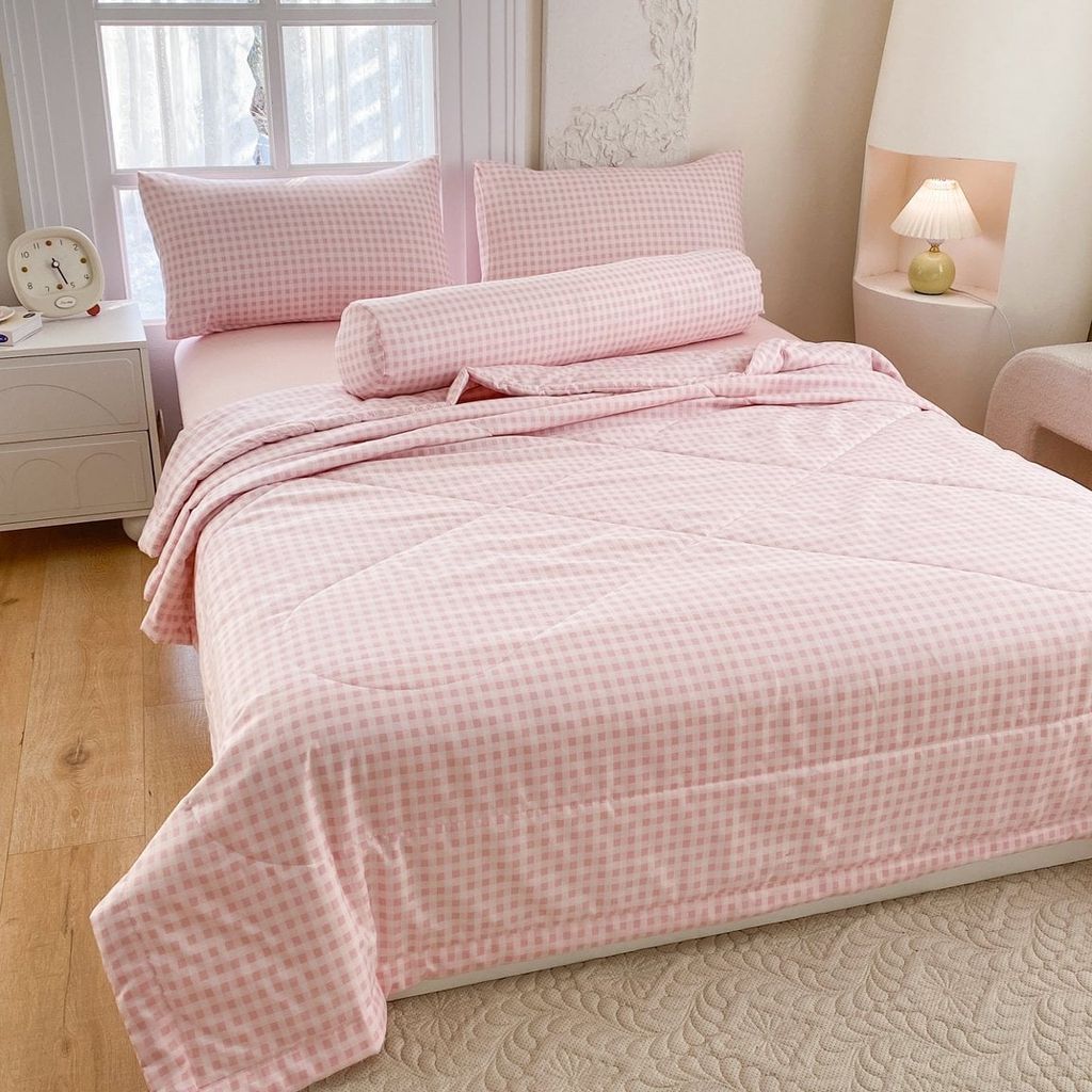 5Pcs Cotton Linen Summer Blanket | Mark Home Degin Bedding Set | ID 5PCSCOTLINMHOMEBAR07