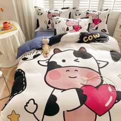 Set 4 Món Nỉ Nhung 200gr hình in 3D MilkCow