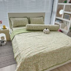 Bộ chăn ga gối chần hè Mark Home - Camellia Green