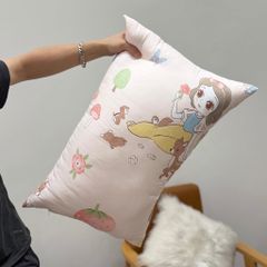Ruột Gối Bông Đậu Cotton Đũi của nhà MARK HOME size 48*74cm công chúa Bạch Tuyết
