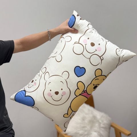 Ruột Gối Bông Đậu Cotton Đũi của nhà MARK HOME size 48*74cm BEAR POOH