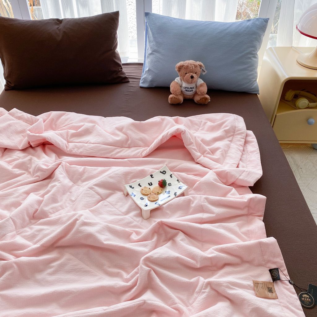 Bộ Chăn Chần Hè Đũi Mây MINIMASLIM Mềm Mát Chuẩn Gu – Full Set 5 Món Cao Cấp Cho Phòng Ngủ Hiện Đại 5PCLOUMIXSM8CLL