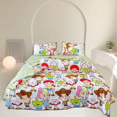 Bộ Chăn Ga Gối Chần hè Cotton Disney Home xinh xắn