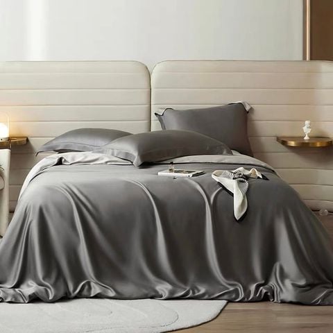 Bộ chăn ga gối Tencel 60s Museland Basic mầu đơn sắc Pastel Sang trọng hiện đại