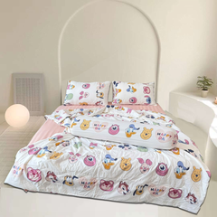 Bộ Chăn Ga Gối Chần hè Cotton Disney Home xinh xắn