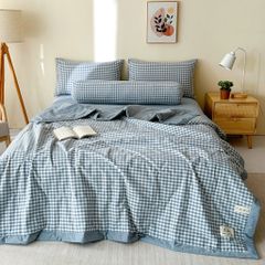 5Pcs Japan Linen |  New Colection  Bedsets Summer Blanket 230*200 Drap Freesize | ID jp025003