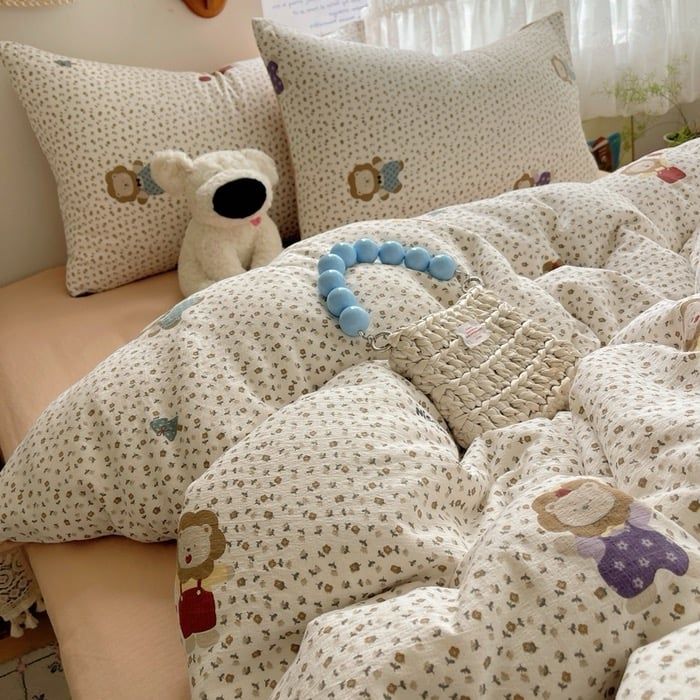 4Pcs Cloud Linen | Set Đũi Mây Phong cách trẻ trung hiện đại | ID 4PCSCLOUDLINEALL10-20
