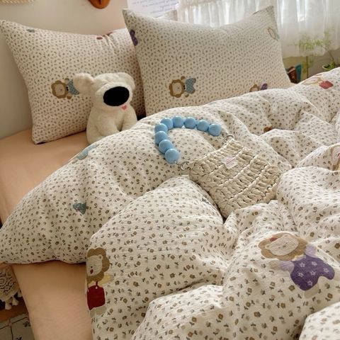 Bộ vỏ chăn ga Cloud Linen - Đũi Mây Phong cách trẻ trung hiện đại  ID 4PCSCLOUDLINEALL10-20