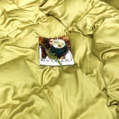 Bộ chăn ga gối Lụa Tencel Basic 5 món-Vàng