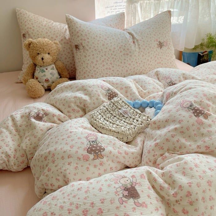 Bộ vỏ chăn ga Cloud Linen - Đũi Mây Phong cách trẻ trung hiện đại  ID 4PCSCLOUDLINEALL10-20