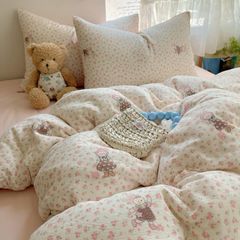 Bộ vỏ chăn ga Cloud Linen - Đũi Mây Phong cách trẻ trung hiện đại  ID 4PCSCLOUDLINEALL10-20
