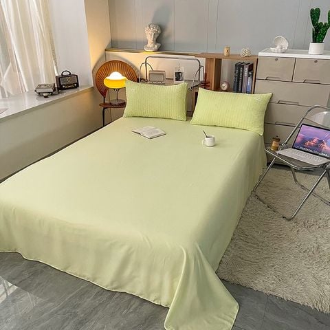 Set Chăn Ga Gối Cotton Đũi trần Mark Home