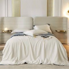 Bộ chăn ga gối Tencel 60s Museland Basic mầu đơn sắc Pastel Sang trọng hiện đại