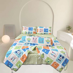 Bộ Chăn Ga Gối Chần hè Cotton Disney Home xinh xắn