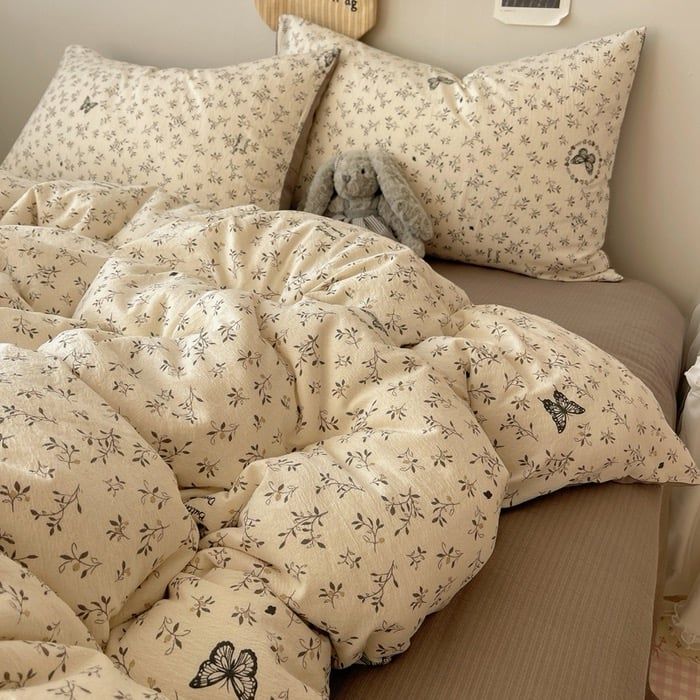 Bộ vỏ chăn ga Cloud Linen - Đũi Mây Phong cách trẻ trung hiện đại  ID 4PCSCLOUDLINEALL10-20