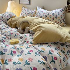 Bộ vỏ chăn ga Cloud Linen - Đũi Mây Phong cách trẻ trung hiện đại  ID 4PCSCLOUDLINEALL01-09