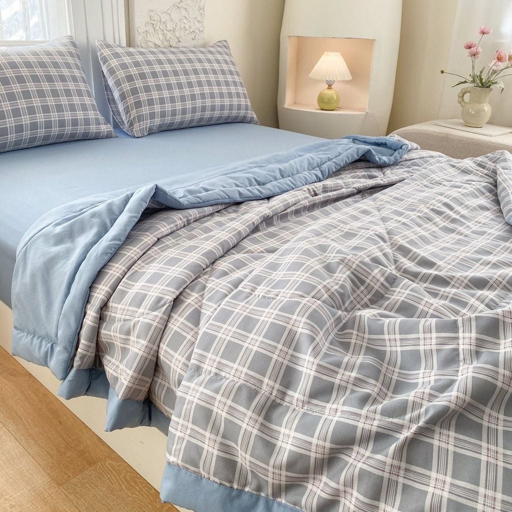 5Pcs Cotton Linen Summer Blanket | Mark Home Degin Bedding Set | ID 5PCSCOTLINMHOMEBAR05