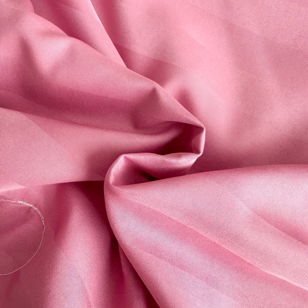 5Pcs Duvet Cover Set Hotel High density Glossy Silk Satin Magenta