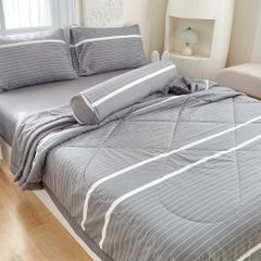 5Pcs Cotton Linen Summer Blanket |  Mark Home Degin Bedding Set | ID ALLCOL5PCSCLINEN