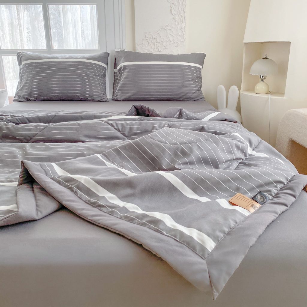 5Pcs Cotton Linen Summer Blanket | Mark Home Degin Bedding Set | ID 5PCSCOTLINMHOMEBAR01