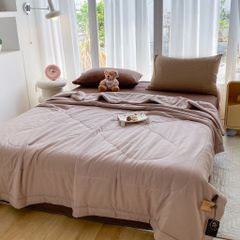 Bộ Chăn Chần Hè Đũi Mây MINIMASLIM Mềm Mát Chuẩn Gu – Full Set 5 Món Cao Cấp Cho Phòng Ngủ Hiện Đại 5PCLOUDMIXSUM04