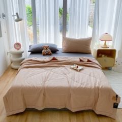 Bộ Chăn Chần Hè Đũi Mây MINIMASLIM Mềm Mát Chuẩn Gu – Full Set 5 Món Cao Cấp Cho Phòng Ngủ Hiện Đại 5PCLOUDMIXSUM07