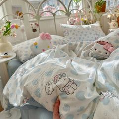 Bộ vỏ chăn ga Cloud Linen - Đũi Mây Phong cách trẻ trung hiện đại  ID 4PCSCLOUDLINEALL20-30