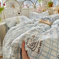 Bộ vỏ chăn ga Cloud Linen - Đũi Mây Phong cách trẻ trung hiện đại  ID 4PCSCLOUDLINEALL20-30