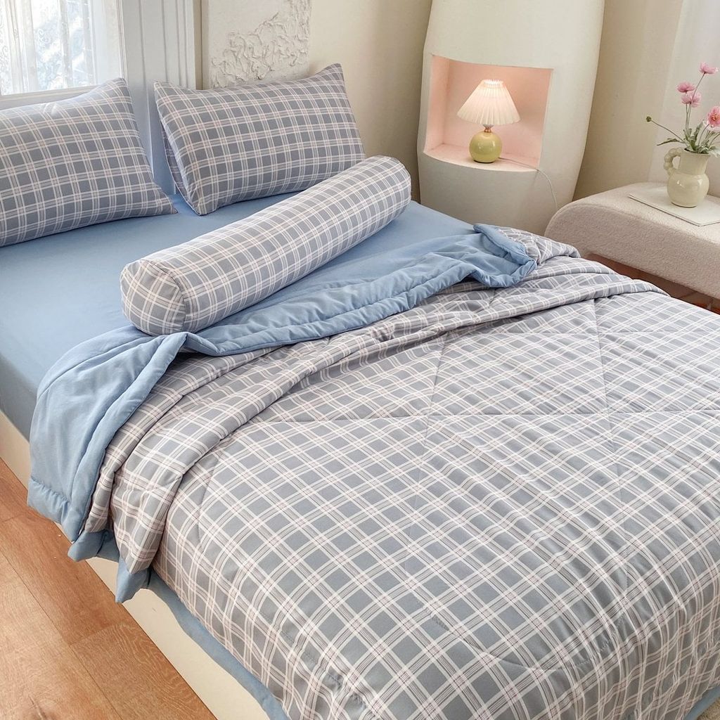 5Pcs Cotton Linen Summer Blanket |  Mark Home Degin Bedding Set | ID ALLCOL5PCSCLINEN