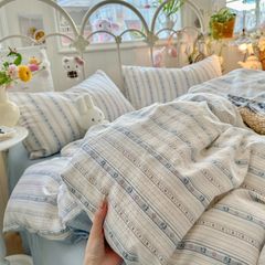 Bộ vỏ chăn ga Cloud Linen - Đũi Mây Phong cách trẻ trung hiện đại  ID 4PCSCLOUDLINEALL20-30