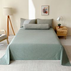 5Pcs Japan Linen |  New Colection  Bedsets Summer Blanket 230*200 Drap Freesize | ID jp025001