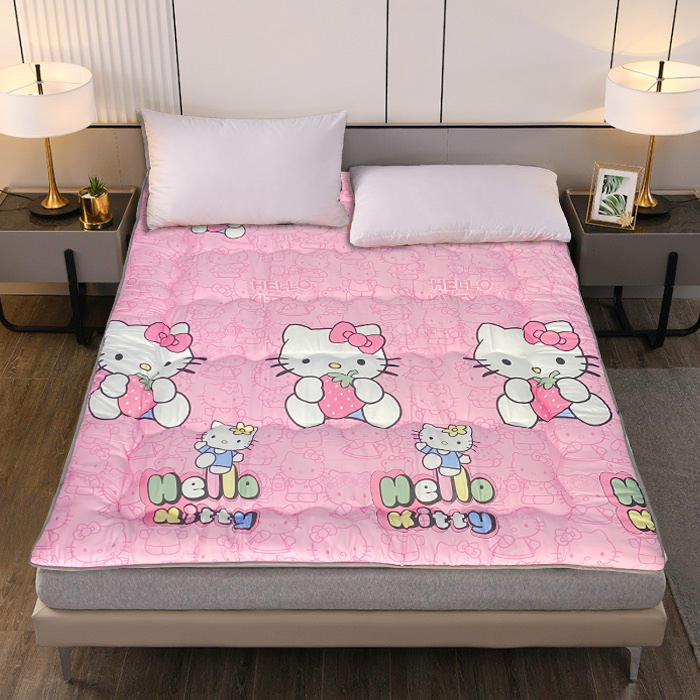 Topper văn phòng đa năng mặt lót có nhám chống trượt, và đai thun góc để cố định trên mặt nệm