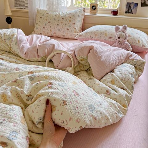 Bộ vỏ chăn ga Cloud Linen - Đũi Mây Phong cách trẻ trung hiện đại  ID 4PCSCLOUDLINEALL01-09