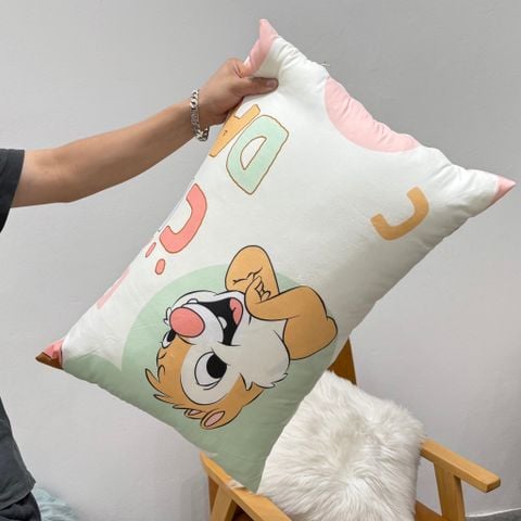 Ruột Gối Bông Đậu Cotton Đũi của nhà MARK HOME size 48*74cm Chip & Dale