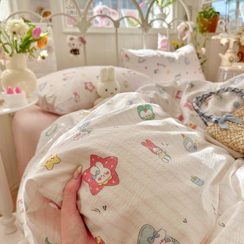 Bộ vỏ chăn ga Cloud Linen - Đũi Mây Phong cách trẻ trung hiện đại  ID 4PCSCLOUDLINEALL30-39