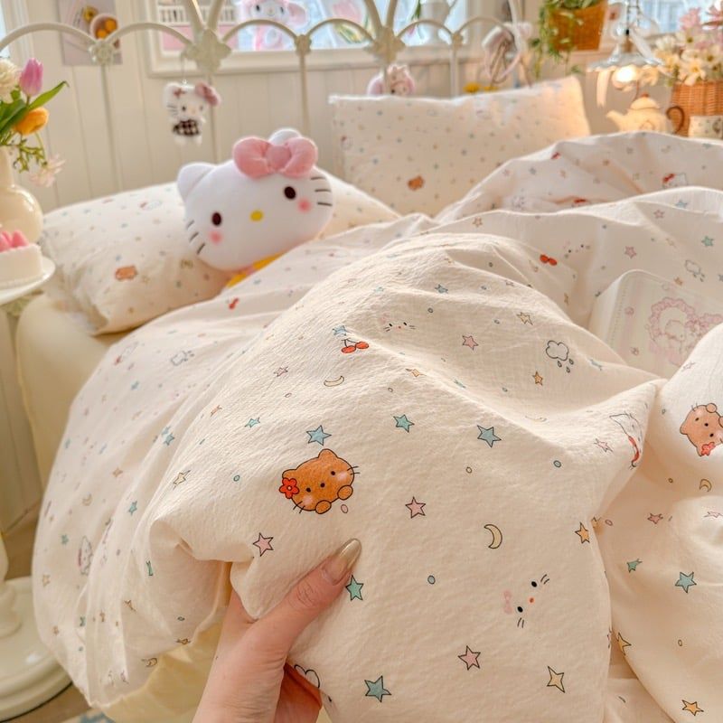 Bộ vỏ chăn ga Cloud Linen - Đũi Mây Phong cách trẻ trung hiện đại  ID 4PCSCLOUDLINEALL30-39