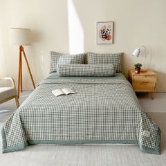5Pcs Japan Linen |  New Colection  Bedsets Summer Blanket 230*200 Drap Freesize | ID jp025001