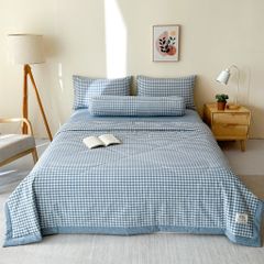 5Pcs Japan Linen |  New Colection  Bedsets Summer Blanket 230*200 Drap Freesize | ID jp025003