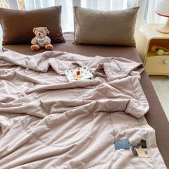 Bộ Chăn Chần Hè Đũi Mây MINIMASLIM Mềm Mát Chuẩn Gu – Full Set 5 Món Cao Cấp Cho Phòng Ngủ Hiện Đại 5PCLOUMIXSM8CLL