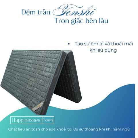 NỆM BÔNG ÉP CHẦN TENSHI GẤP 2 MẢNH CAO 12CM