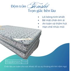 NỆM BÔNG ÉP CHẦN TENSHI GẤP 2 MẢNH CAO 12CM