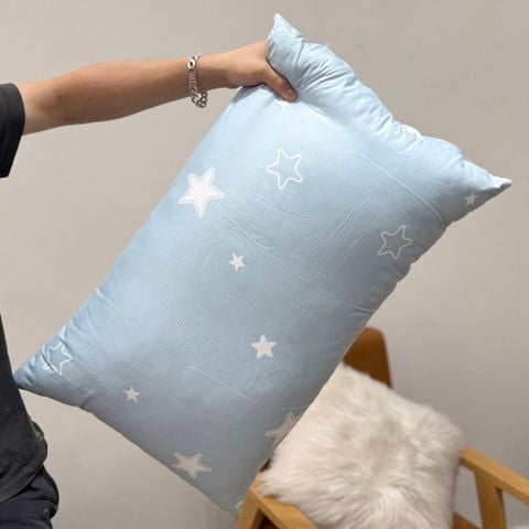 Ruột Gối Bông Đậu Cotton Đũi của nhà MARK HOME size 48*74cm Blue Star