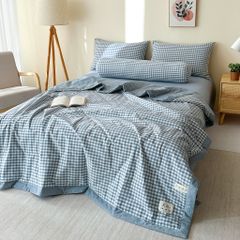 5Pcs Japan Linen |  New Colection  Bedsets Summer Blanket 230*200 Drap Freesize | ID jp025003