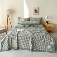 5Pcs Japan Linen |  New Colection  Bedsets Summer Blanket 230*200 Drap Freesize | ID jp025001
