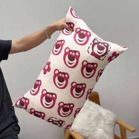 Ruột Gối Bông Đậu Cotton Đũi của nhà MARK HOME size 48*74cm bear funy