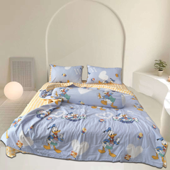 Bộ Chăn Ga Gối Chần hè Cotton Disney Home xinh xắn