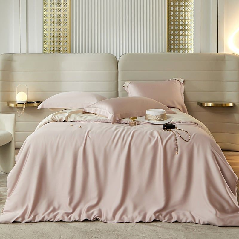 Bộ chăn ga gối Tencel 60s Museland Basic mầu đơn sắc Pastel Sang trọng hiện đại