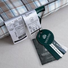 TOPPER KHÁCH SẠN | LOGAN & MASON HOTEL TOPPER EVERYDAY COMFORT | ID05 COLOR MODERN PLAID PATTERN